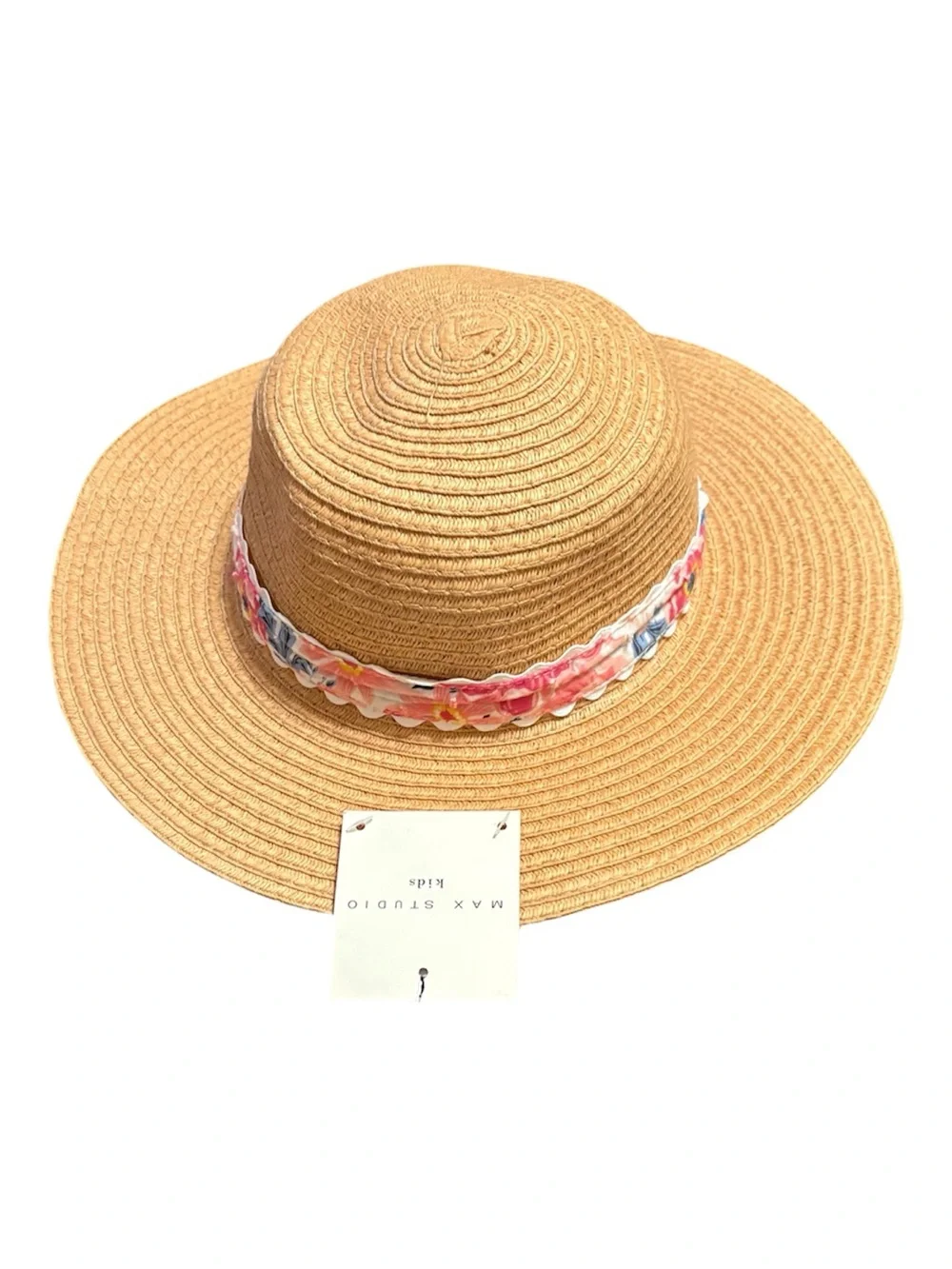 Max Studio Kids Tan Straw Sun Hat